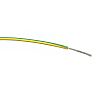 RS PRO Green, Yellow 0.75mm² Hook Up Wire, 24/0.2 mm, 100m, PVC Insulation