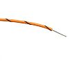 RS PRO Orange/Black 0.22mm² Hook Up Wire, 7/0.2 mm, 100m, PVC Insulation
