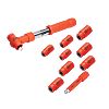 ITL Insulated Tools Ltd 1-Piece Metric 3/8 in Standard Socket Set with Ratchet, 12 point, VDE/1000V